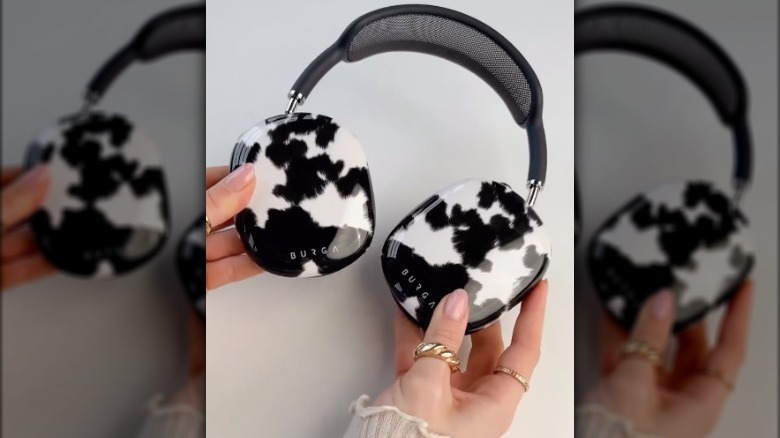 cow print headphones