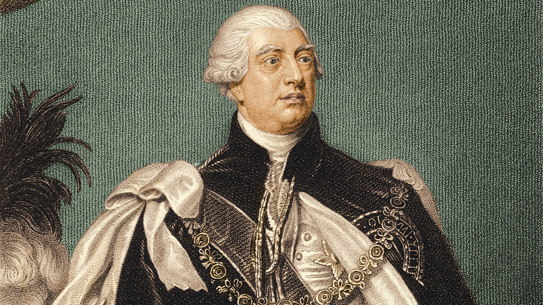 A painting of King George III