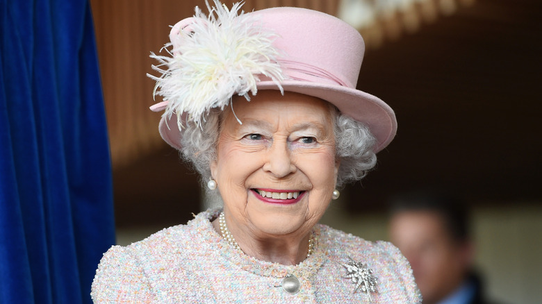 Queen Elizabeth II smiling