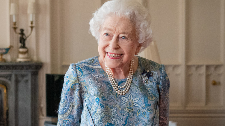 Queen Elizabeth II smiling