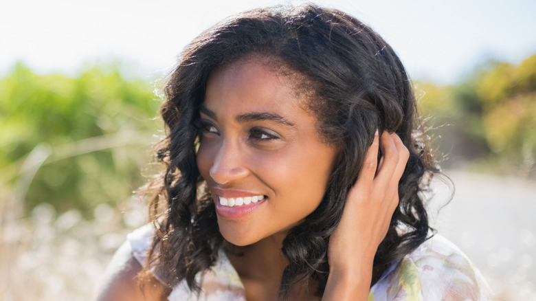 Happy, smiling woman