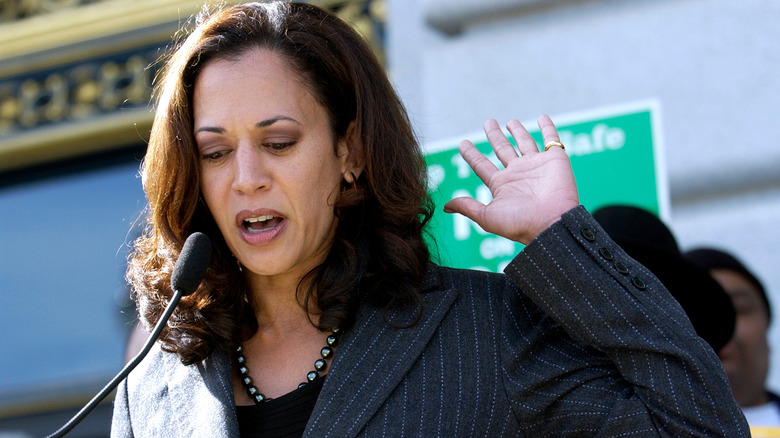 Kamala Harris speaks as district attorney of San Francisco