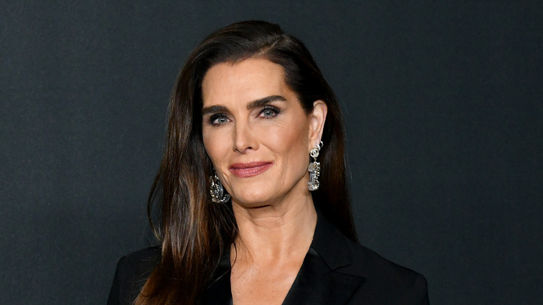 Brooke Shields in black blazer