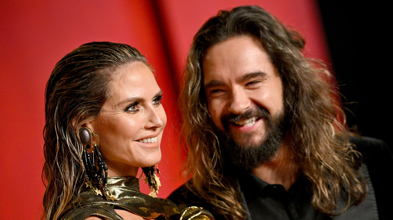 Heidi Klum and Tom Kaulitz smiling