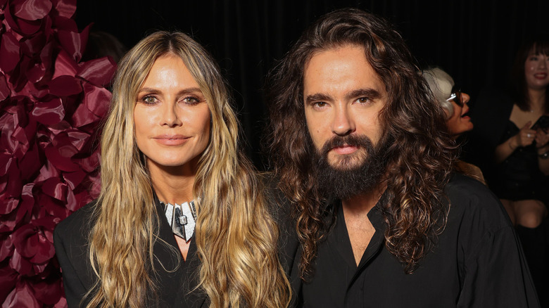 Heidi Klum and Tom Kaulitz posing