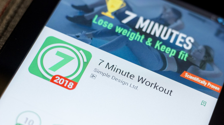 7 minute workout fitness app
