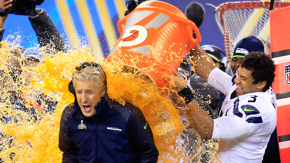 Gatorade dump Super Bowl coach