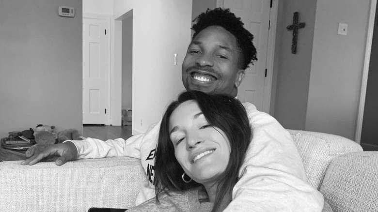 Ricardo Allen and wife Grace smiling