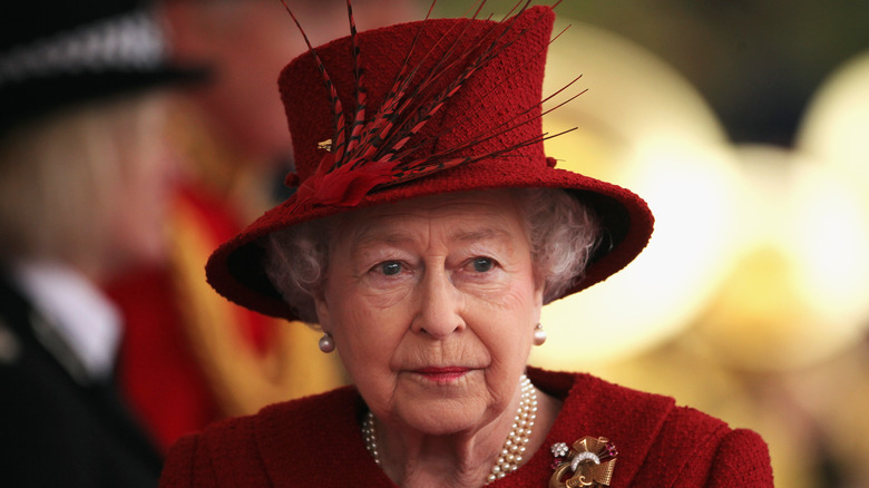 Queen Elizabeth at event