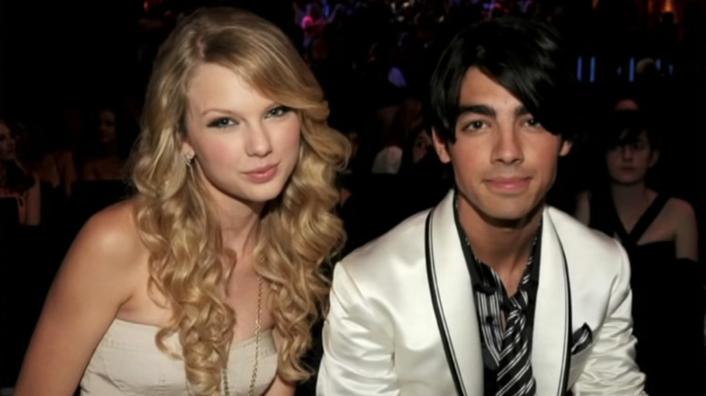 Taylor Swift and Joe Jonas in white