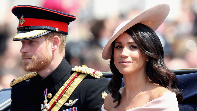 Prince Harry and Meghan Markle at an appearance