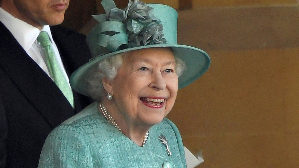 The Queen smiling