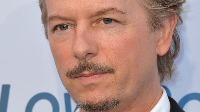 David Spade with a moustache