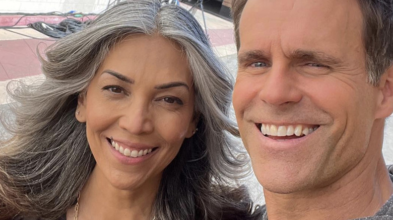 Vanessa Mathison and Cameron Mathison smiling