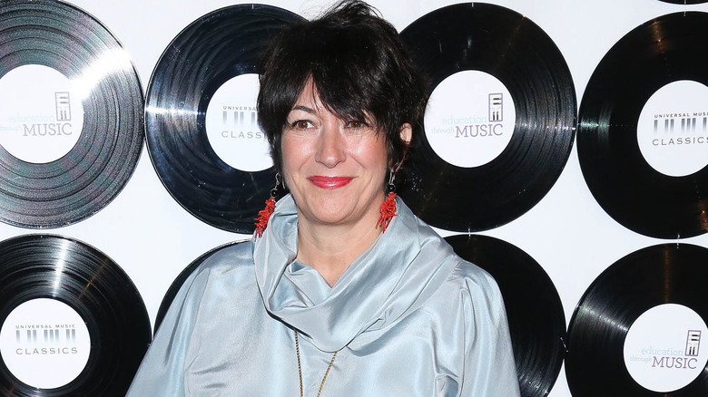 Ghislaine Maxwell posing