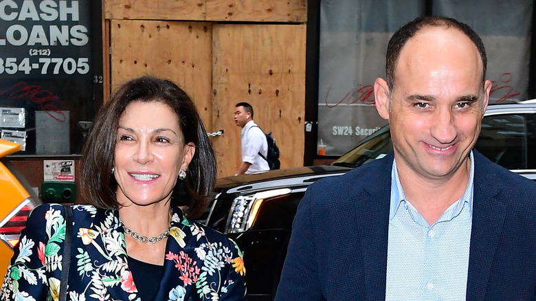 Hilary Farr and David Vasentin smiling