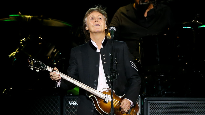 Paul McCartney performing 