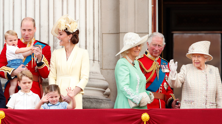 Royal Family on balcony