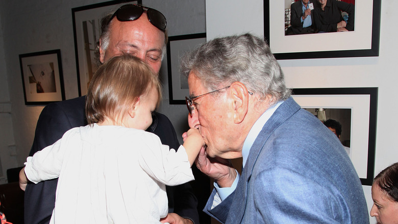 Tony Bennett with son and granddaughter