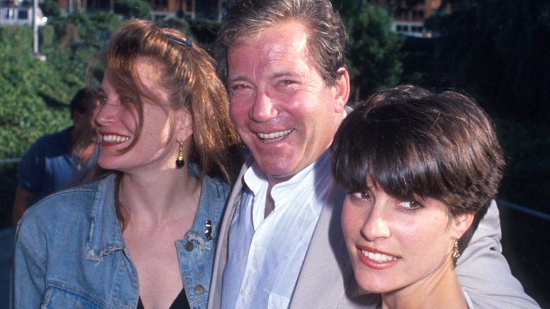 William Shatner and daughters 1990