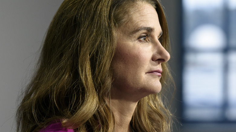 Melinda Gates side profile