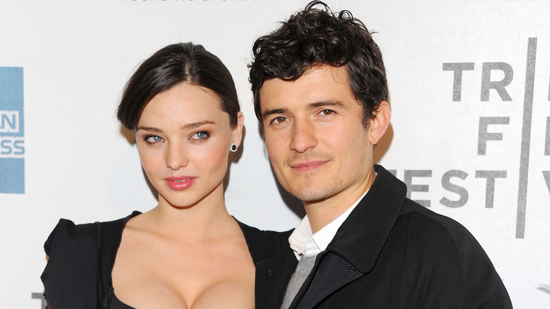 Miranda Kerr and Orlando Bloom at an event in NYC