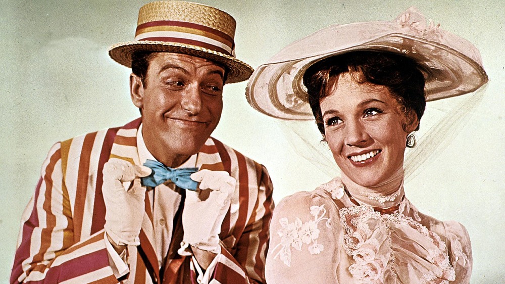 Dick Van Dyke with Julie Andrews in Mary Poppins