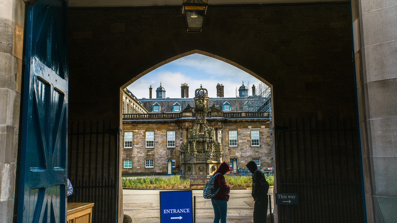 Entrance to Holyroodhouse Palace