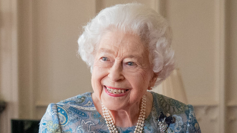 Queen Elizabeth II smiling