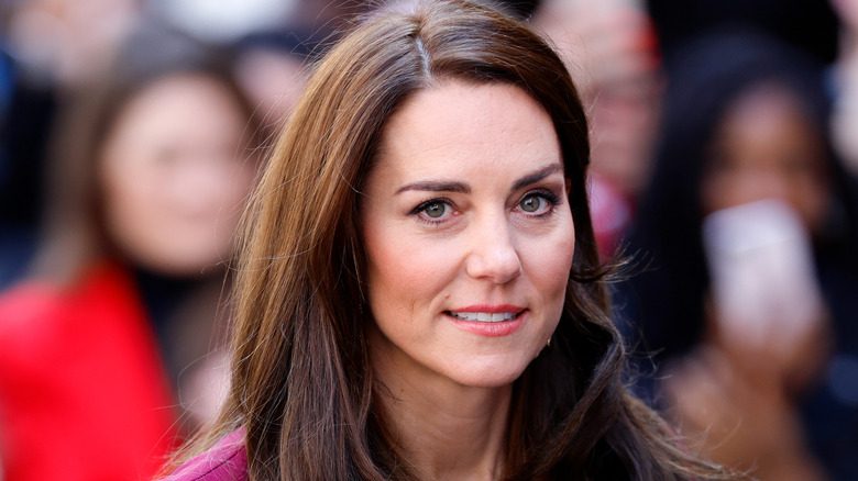 Kate Middleton looking to camera