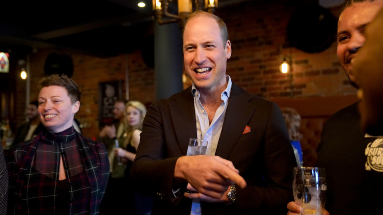 Prince William laughing at event