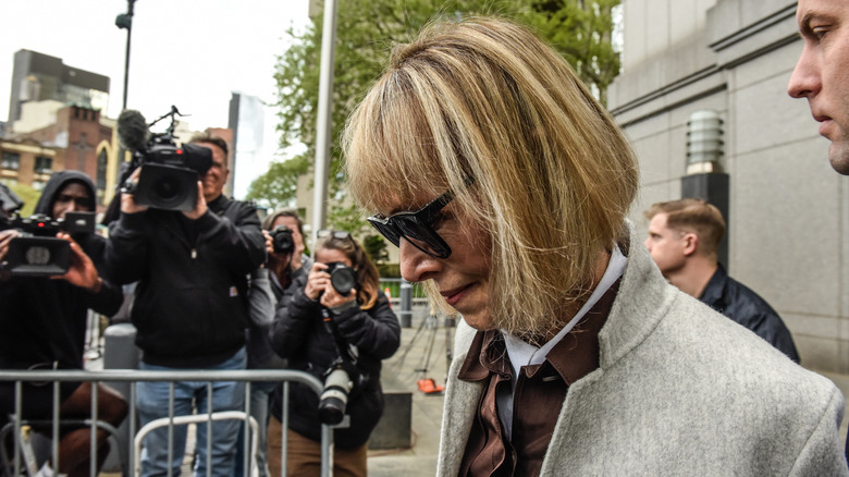 E. Jean Carroll arriving at court 