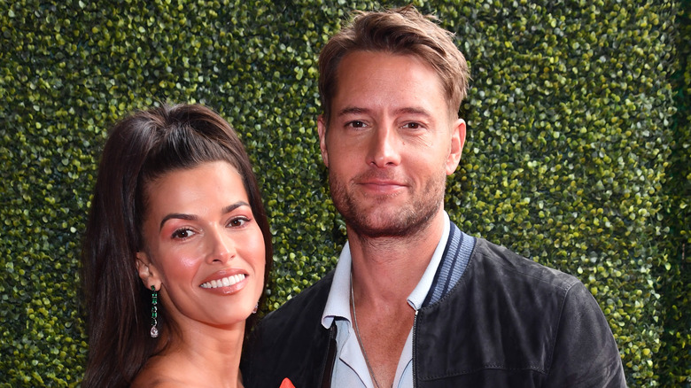 Sofia Pernas and Justin Hartley at event