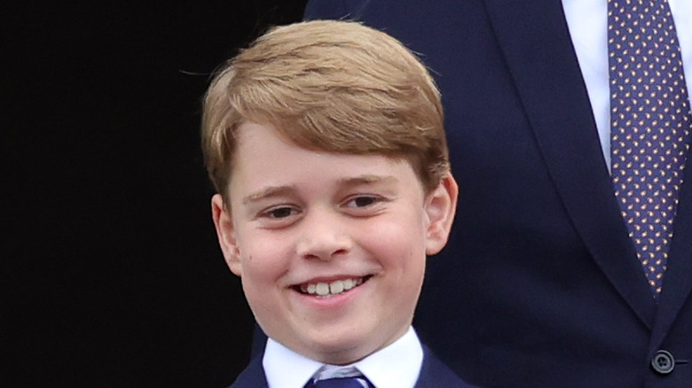 Prince George smiling at event 