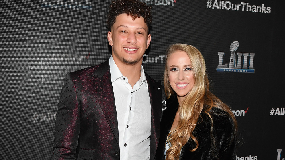 Mahomes with fiancee Brittany Matthews