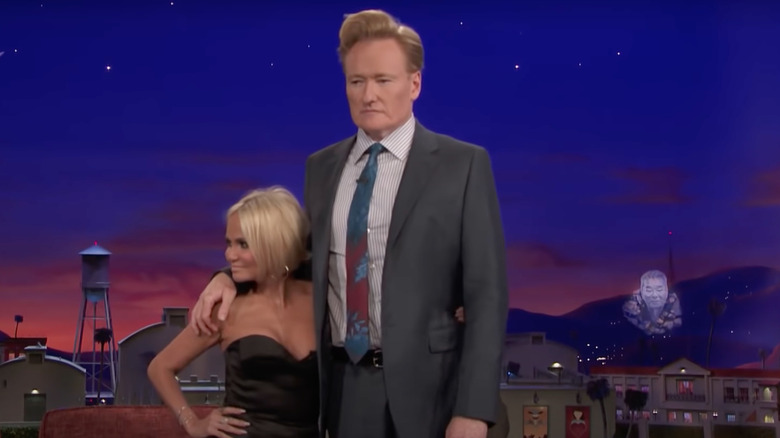 Kristin Chenoweth and Conan O'Brien 