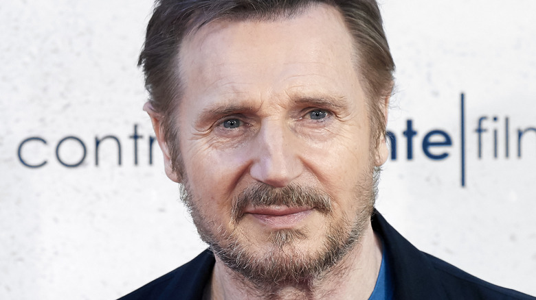 Liam Neeson on the red carpet 