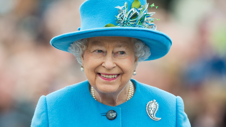 Queen Elizabeth smiling