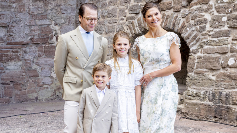 Prince Daniel, Princess Victoria, and children