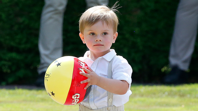 Prince Oscar playing