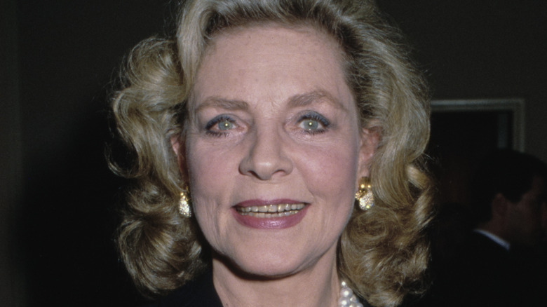 Lauren Bacall smiling 