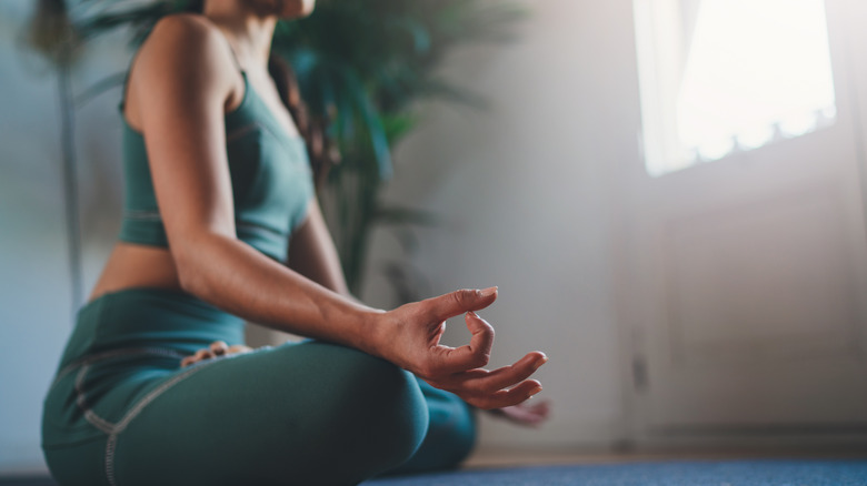 Woman meditating 