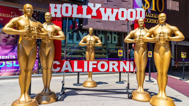 Oscar statues in Hollywood