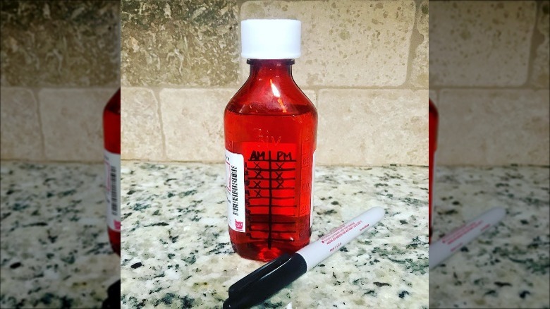 medicine bottle dosage hack