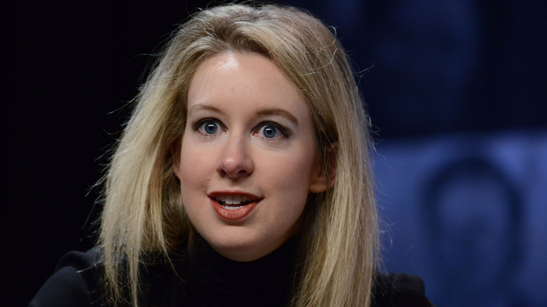 Elizabeth Holmes in her signature turtleneck