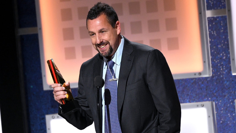 Adam Sandler Receiving Award