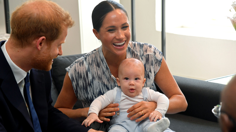 Prince Harry and Meghan Markle and baby Archie