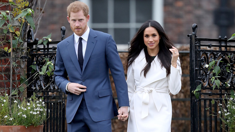 Prince Harry and Meghan Markle at Kensington Palace