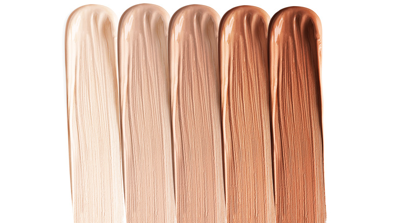 Different shades of concealer