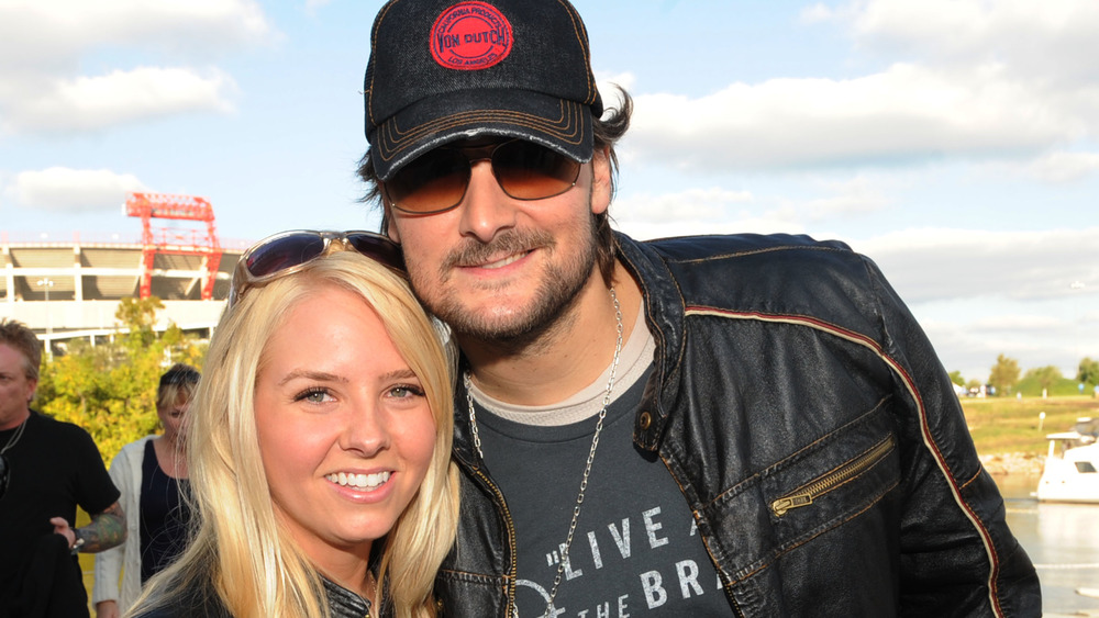 Eric Church poses with his wife Katherine